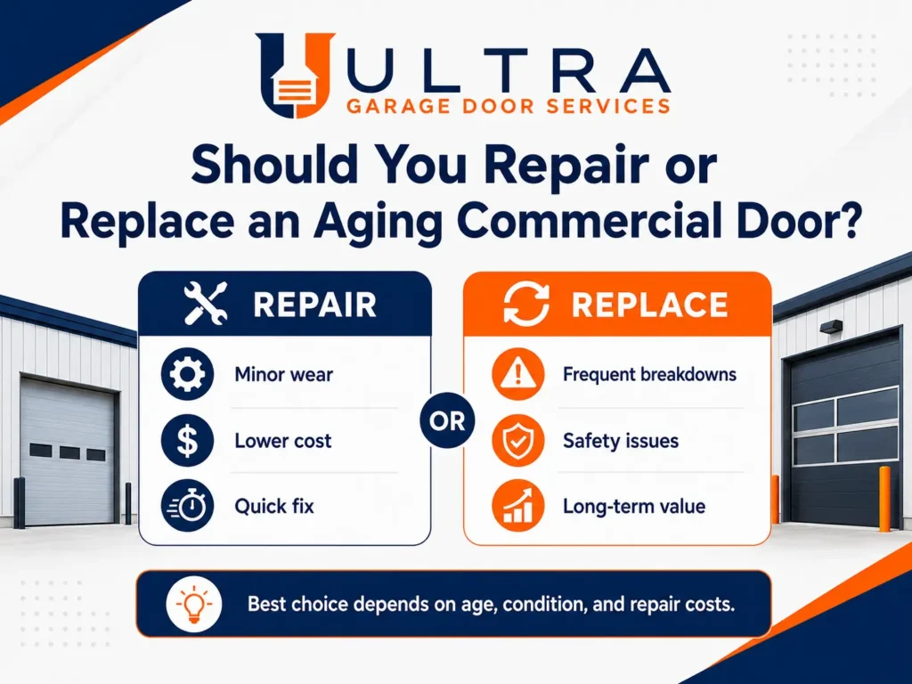 Should You Repair or Replace an Aging Commercial Door?